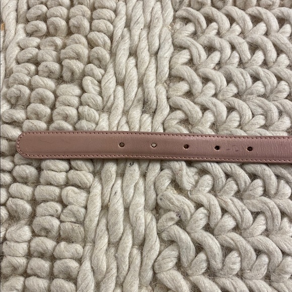 American Apparel Blush Pink Leather Belt - Picture 3 of 6